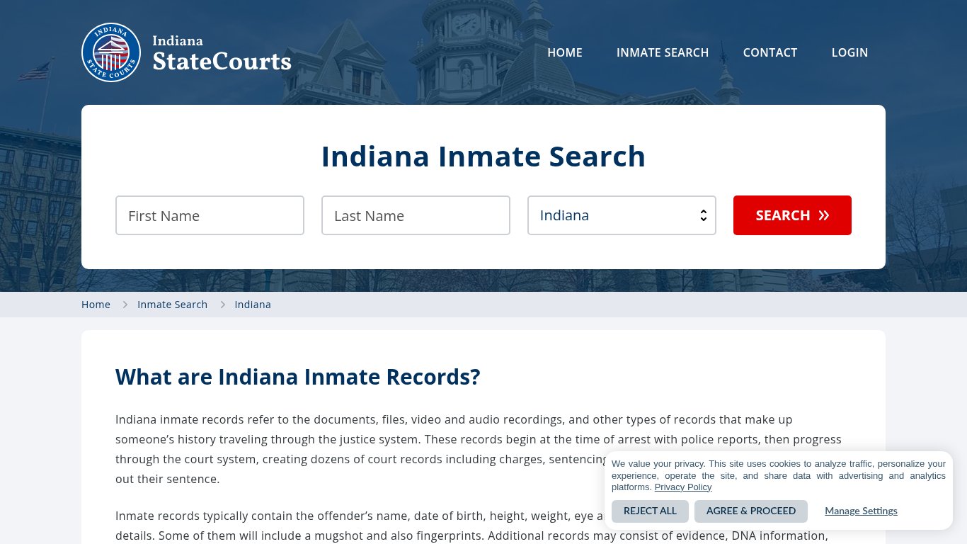 Indiana Inmate Search, Prison and Jail Information - StateCourts